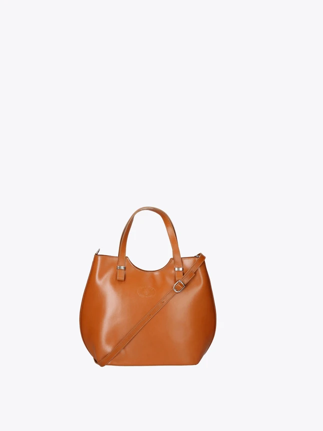 Chic Leather Tote Bag with Top Handles And Detachable Crossbody Strap Daily Use