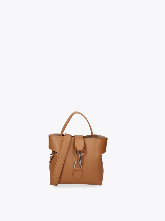 Leather Satchel Bag Minimalist Top Handle Crossbody Strap Everyday Use