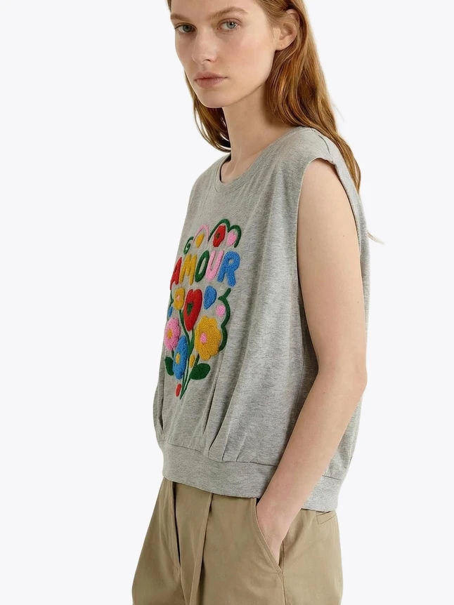 Women's Tank Top In Cotton For Travel - Versatile Design With Slim Shape