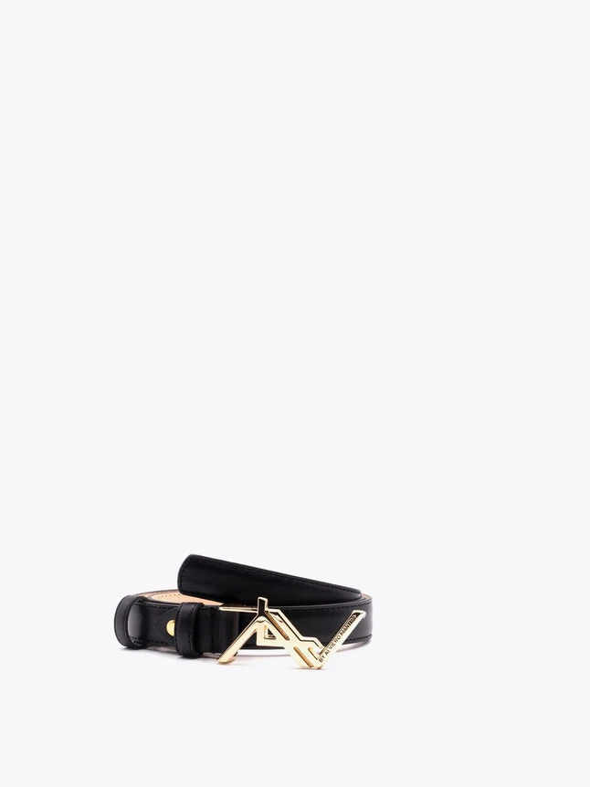 Leather Belt Geometric Metal Buckle for Everyday Wear