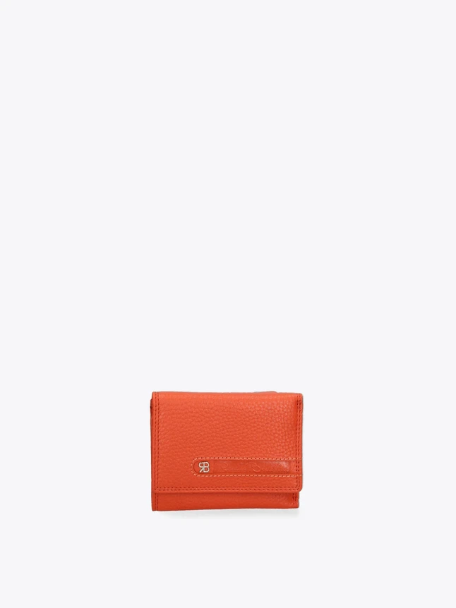 Pebble Leather Flap Wallet Card Holder for Everyday Essentials