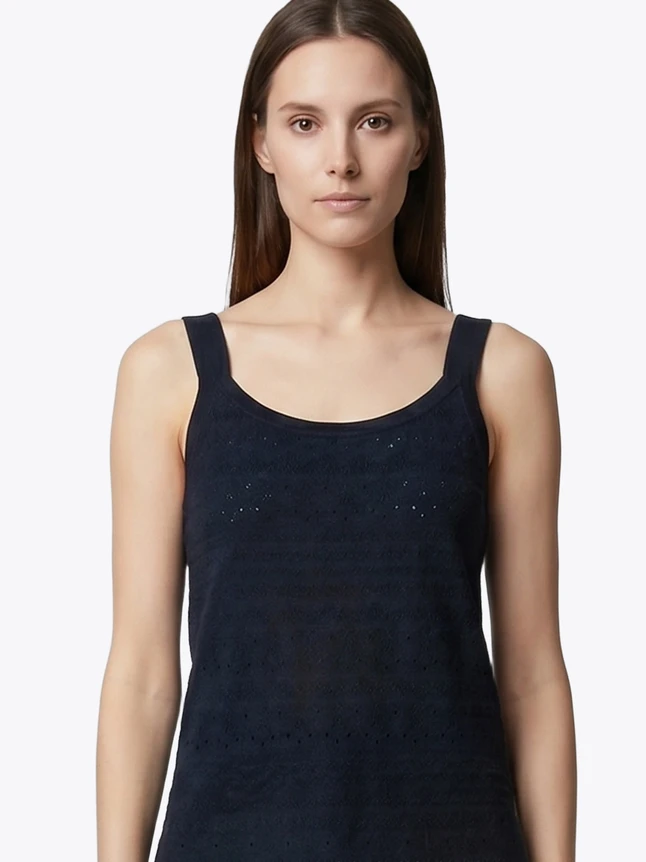 Women's Tank Top In Viscose For Everyday Wear - Refined Design