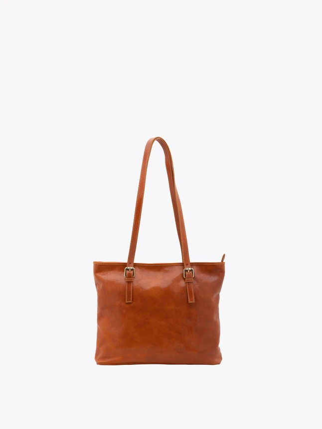 Minimalist Leather Tote Bag for Daily Work And Travel