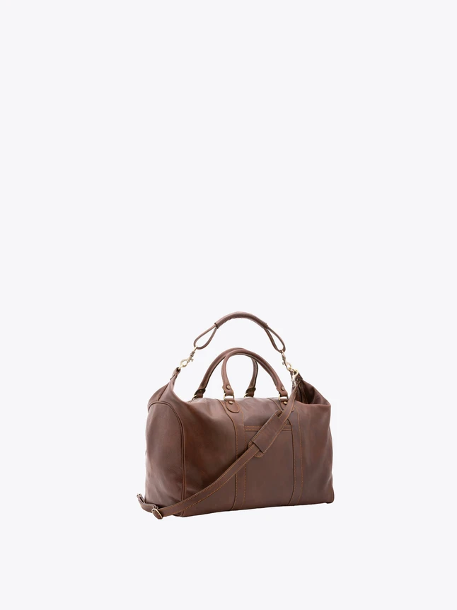 Leather Duffel Bag for Weekend Travel