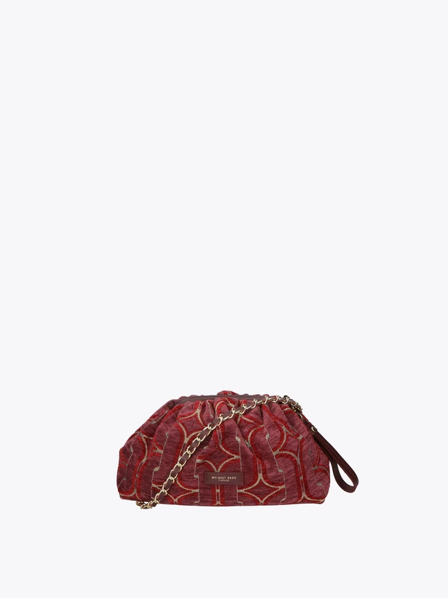 Quilted Fabric Chain Shoulder Bag for Evening Out