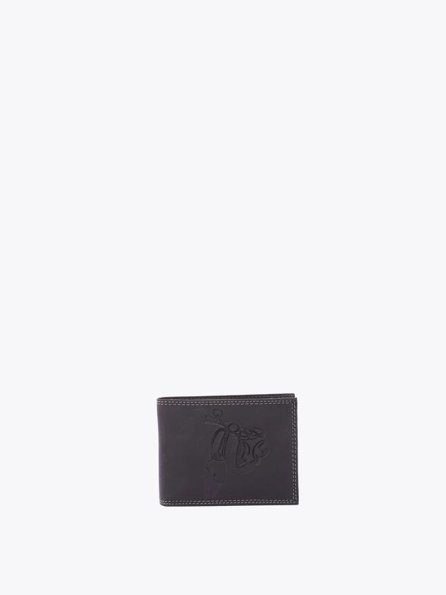 Leather Bifold Wallet with Embossed Pattern for Everyday Use