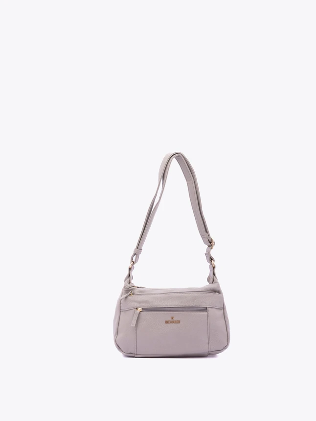 Pebbled Leather Shoulder Bag Satchel Style for Everyday Use