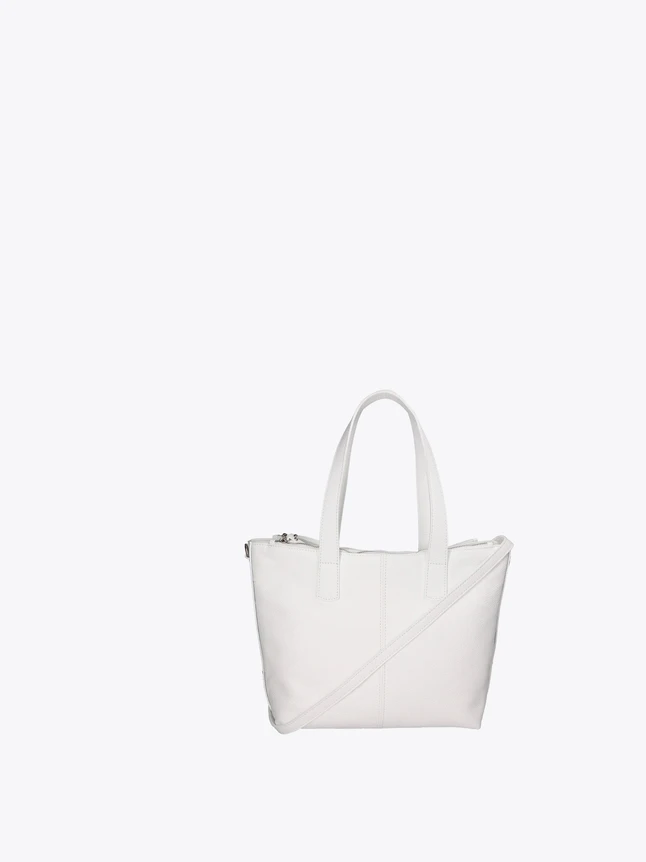 Leather Tote Bag with Diagonal Crossbody Strap for Everyday Use