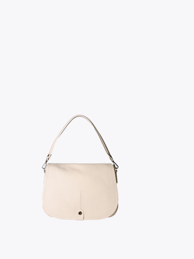 Modern Minimalist Grained Leather Flap Shoulder Bag For Everyday Chic