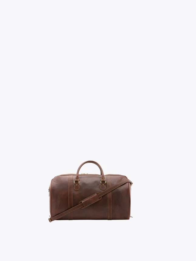 Leather Duffel Bag for Weekend Travel