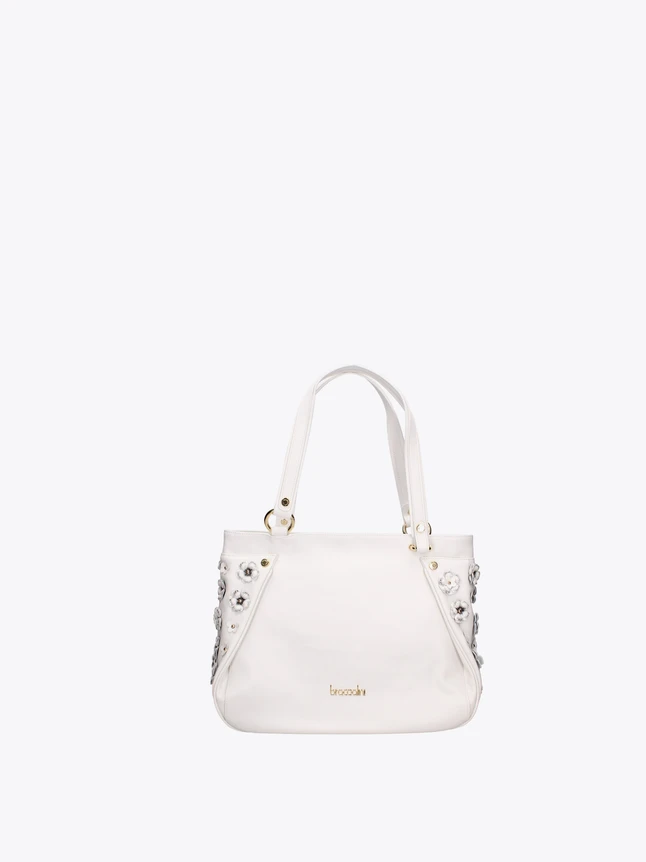 Embellished Leather Handbag for Everyday Use