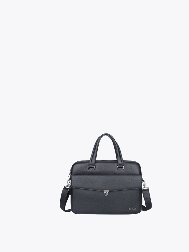 Elegant Leather Professional Handbag Briefcase Top Handle with Shoulder Strap