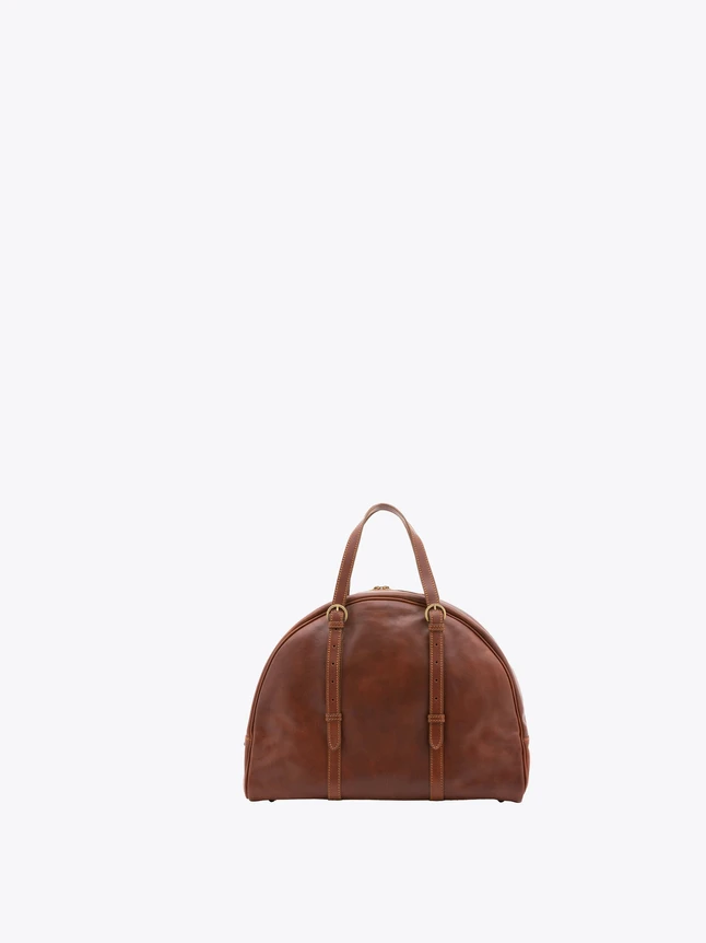 Leather Dome Satchel Bag for Daily Work Use