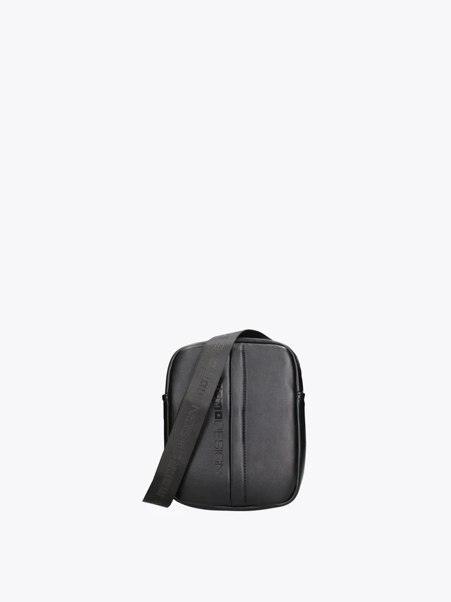 Men's Crossbody Bag In Vegan Leather For Special Occasions - Timeless Design
