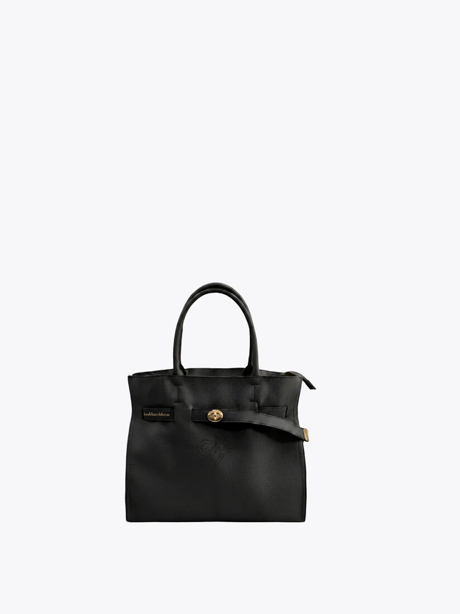 Slim Vegan Leather Shoulder Bag For Travel - Modern Design - Elegant Essential