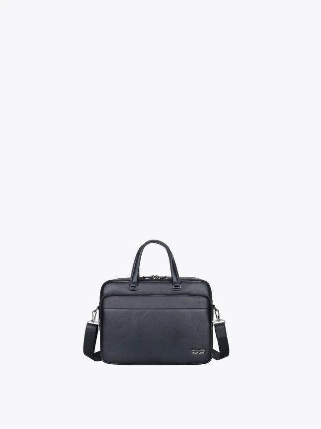 Leather Briefcase Laptop Bag with Removable Strap for Professionals