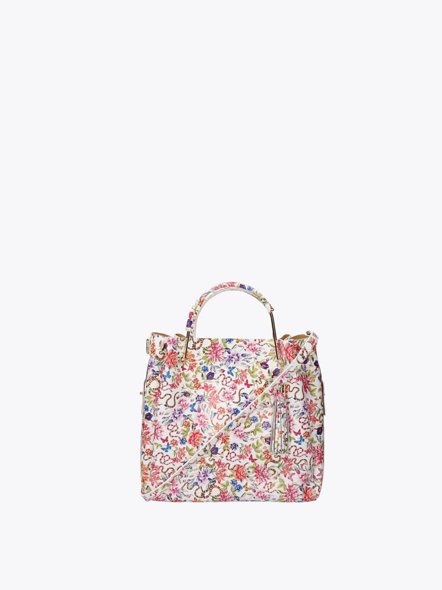 Floral Print Canvas Tote Bag for Everyday Use