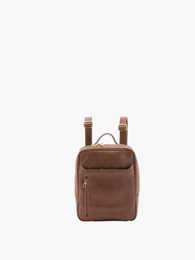 Vintage Leather Backpack for Laptop