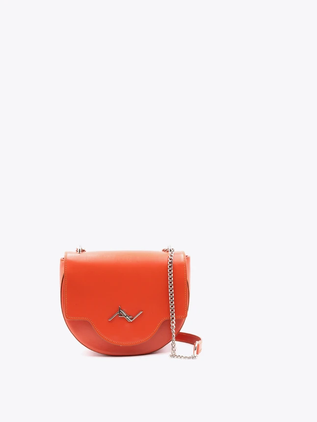 Pebble Leather Crossbody Bag for Evening Party