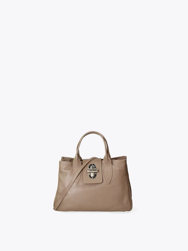 Minimalist Leather Satchel Bag for Everyday Use at Work