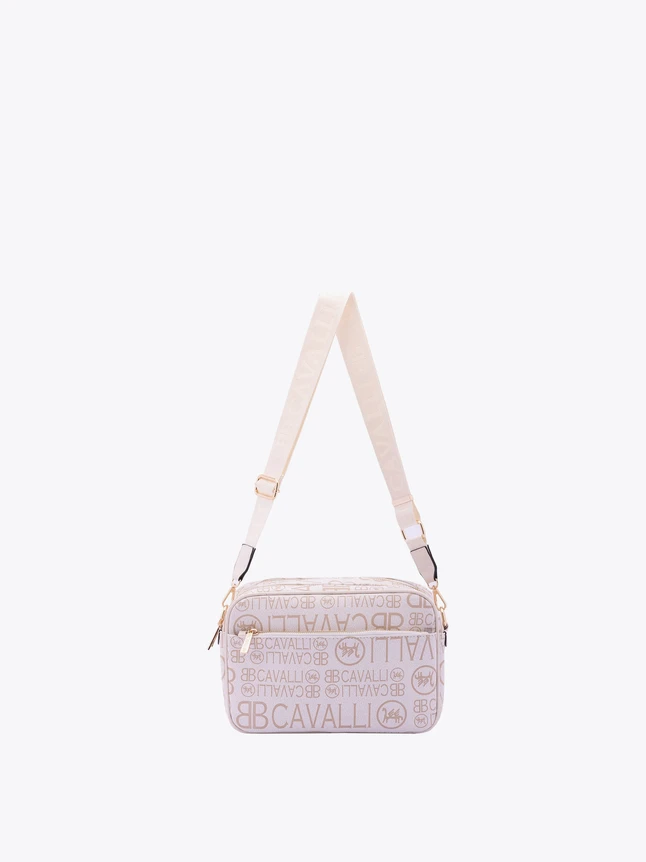 Logo Print Canvas Crossbody Bag for Everyday Use And Travel