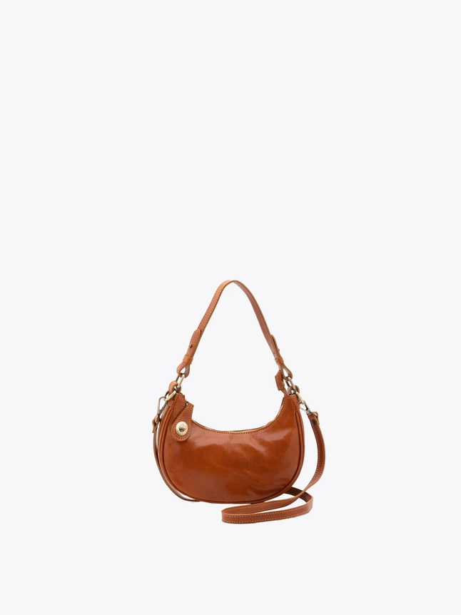 Leather Crescent Hobo Shoulder Bag for Everyday Use