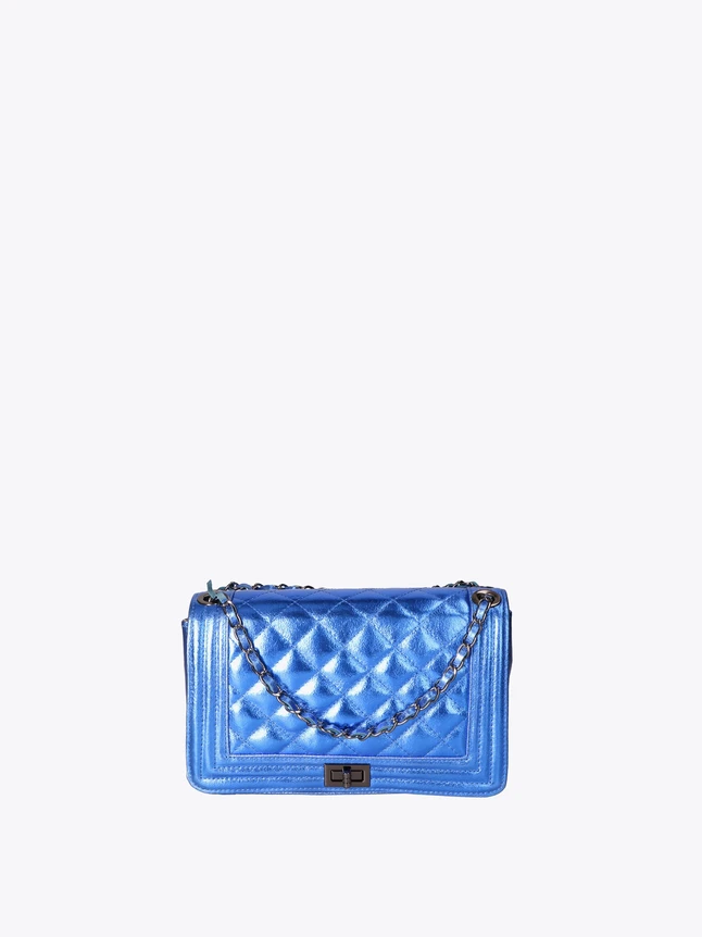 Chic Quilted Leather Shoulder Bag with Chain for Evening And Party