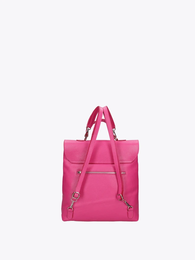 Chic Faux Leather Handbag Convertible into Backpack Laptop Backpacks