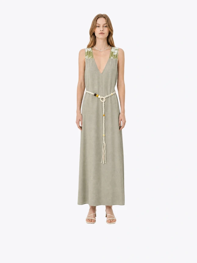 Women's Dress In Cotton For Everyday Wear - Classic Design - Sleek Essential