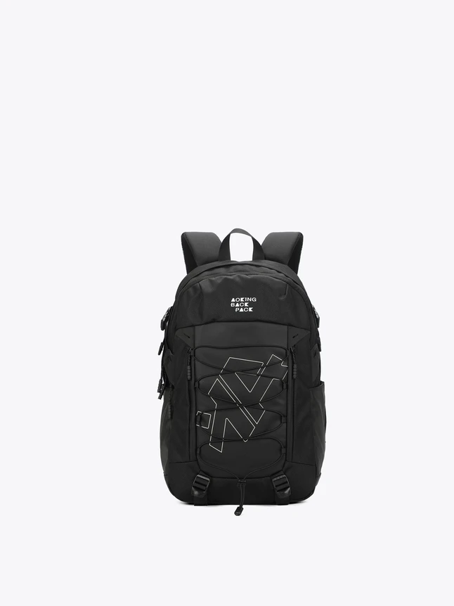 Nylon Urban Tech Laptop Backpacks for School with Multi Pocket Front Panel
