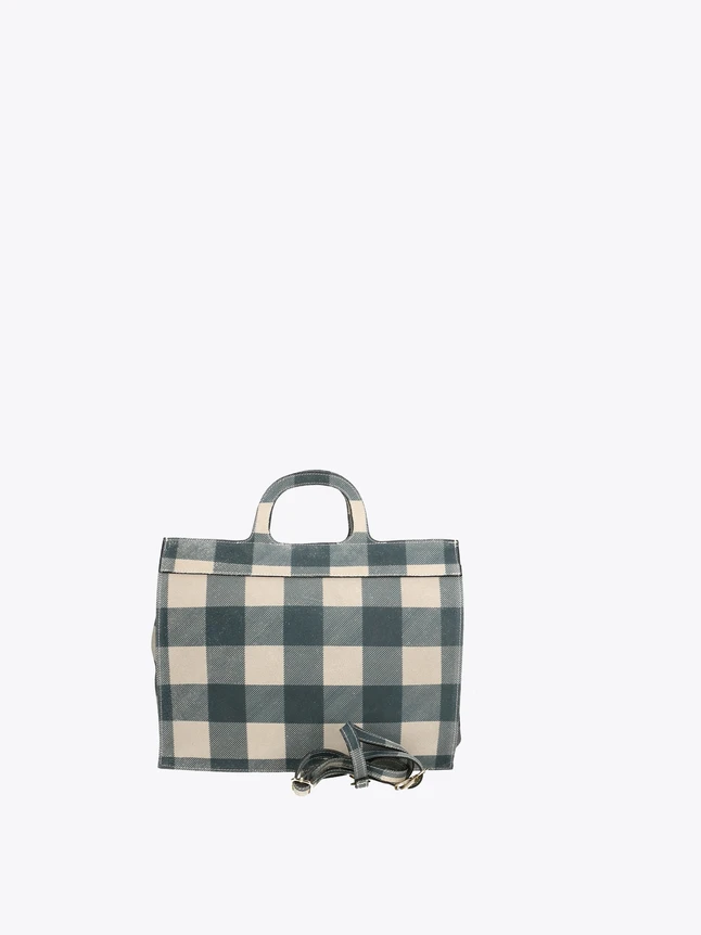 Plaid Canvas Tote Bag for Everyday Use and Travel
