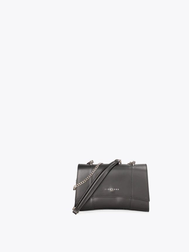 Minimalist Leather Crossbody Bag with Chain Strap for Everyday Use