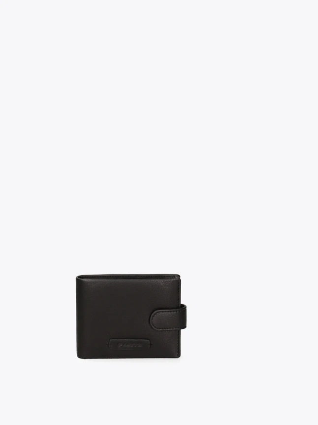 Leather Minimalist Card Wallet with Snap Closure for Everyday Use