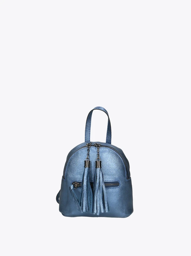 Chic Minimalist Laptop Backpacks Tassel Front Zips Faux Leather Everyday Use