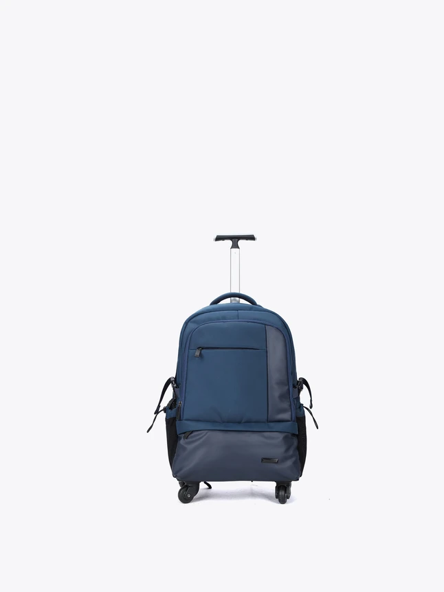 Minimalist Nylon Laptop Backpacks With Rolling Wheels For Daily Travel