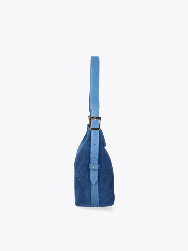 Modern Suede Hobo Shoulder Bag Adjustable Strap for Effortless Style