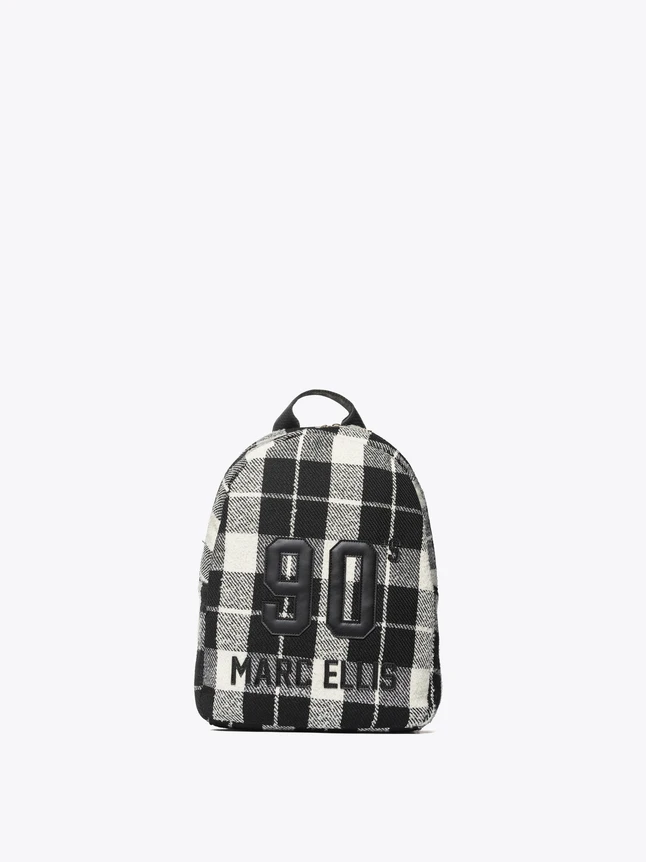 Marc Ellis Varsity Plaid Wool Blend Daypack For Fashion Forward Travel