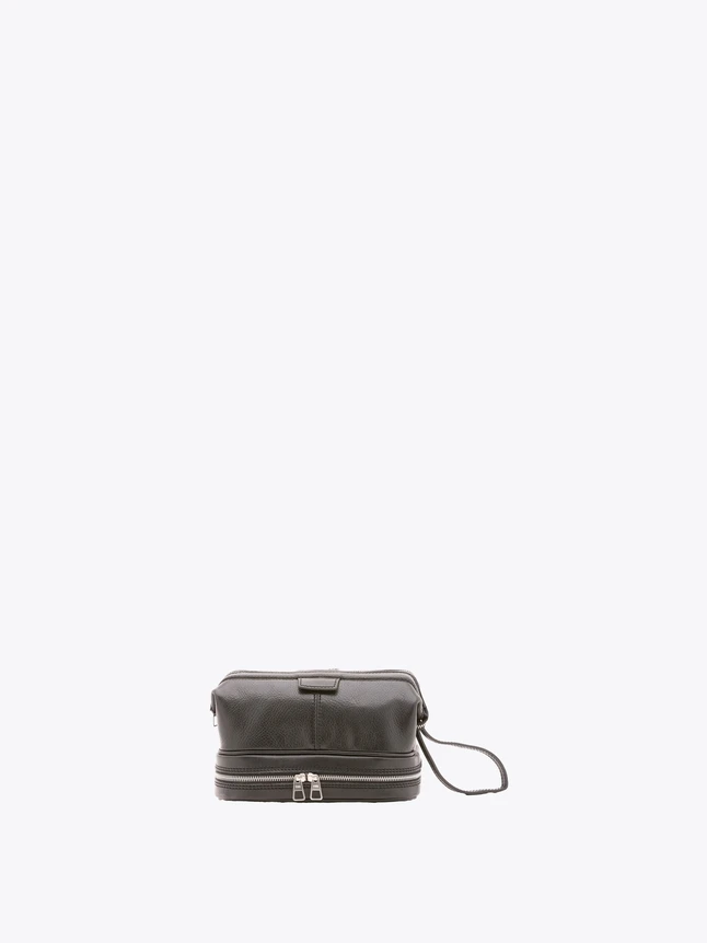 Leather Mini Top Handle Bag with Zipper Pocket for Everyday Use