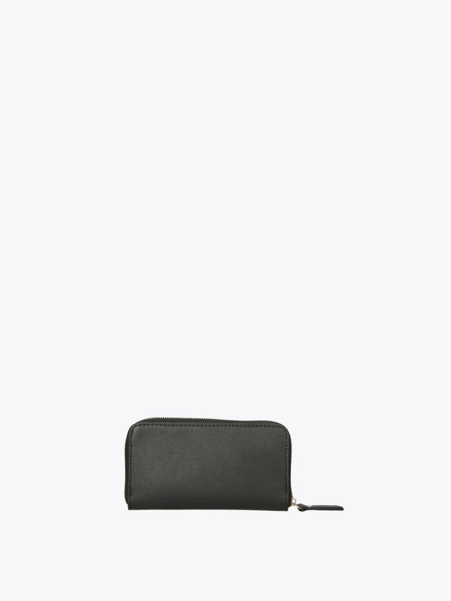 Minimalist Leather Zip Wallet Clutch for Daily Essentials