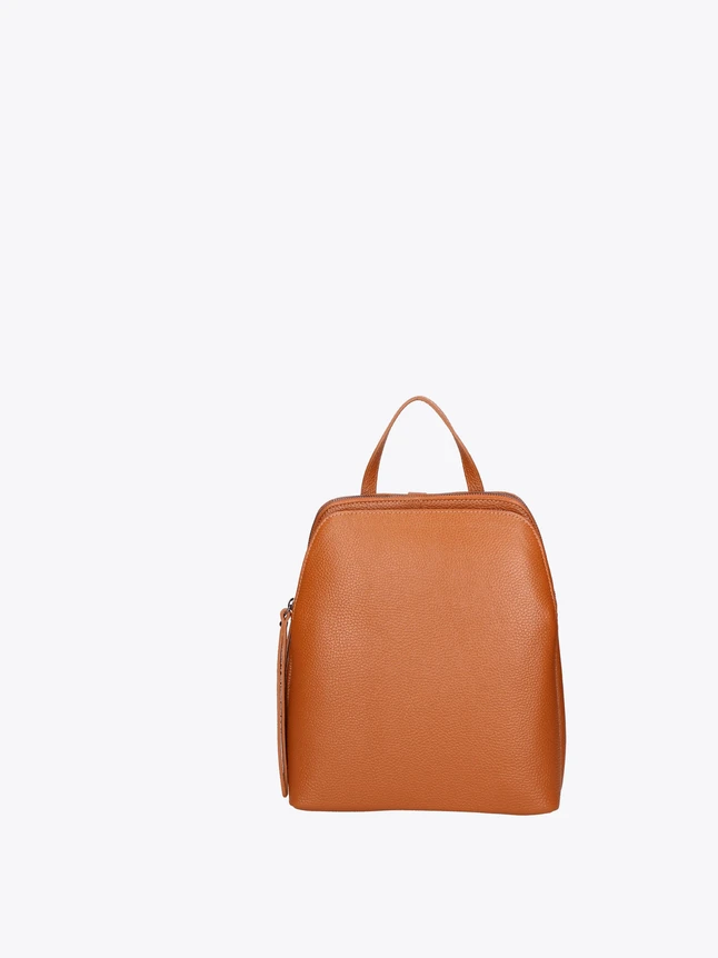 Minimalist Pebble Leather Backpack Laptop Backpacks for Everyday Use