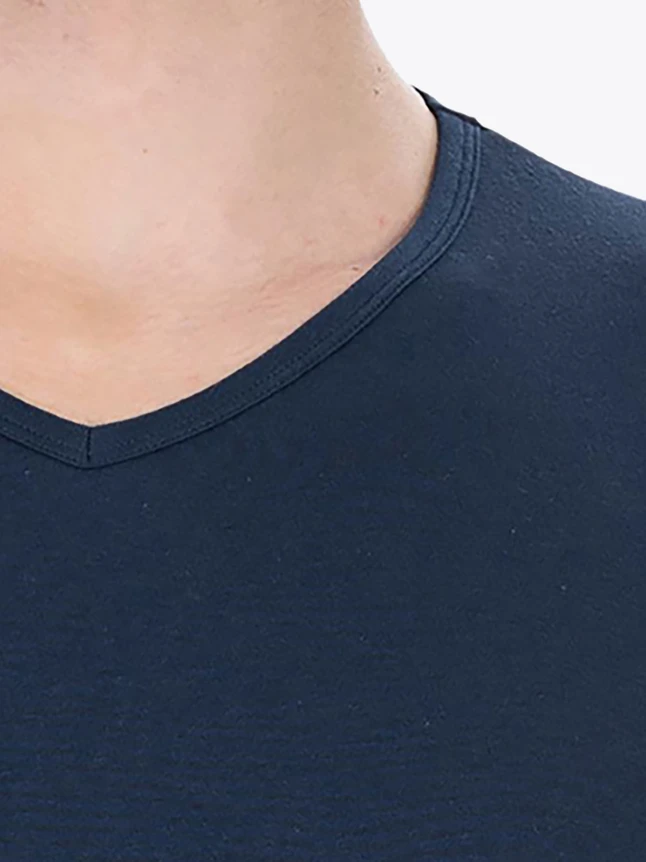 Minimalist Cotton V Neck Tee for Everyday Layering