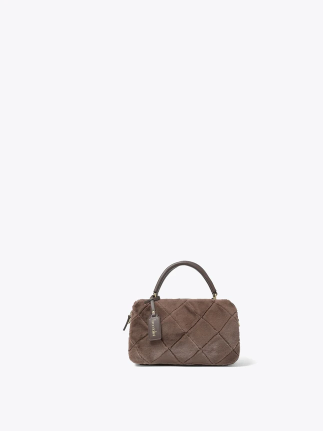 Quilted Leather Top Handle Satchel Bag for Everyday Use