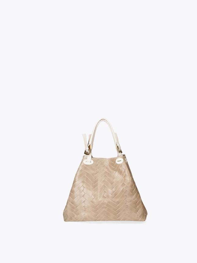 Woven Leather Tote Bag for Everyday Use