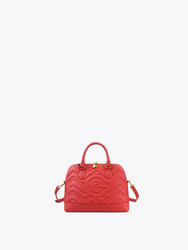 Quilted Leather Satchel Bag for Everyday Use