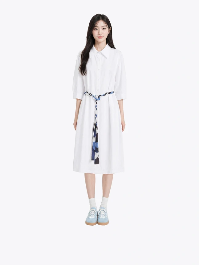 Sophisticated Cotton Dress For Women - Timeless Design With Polished Shape