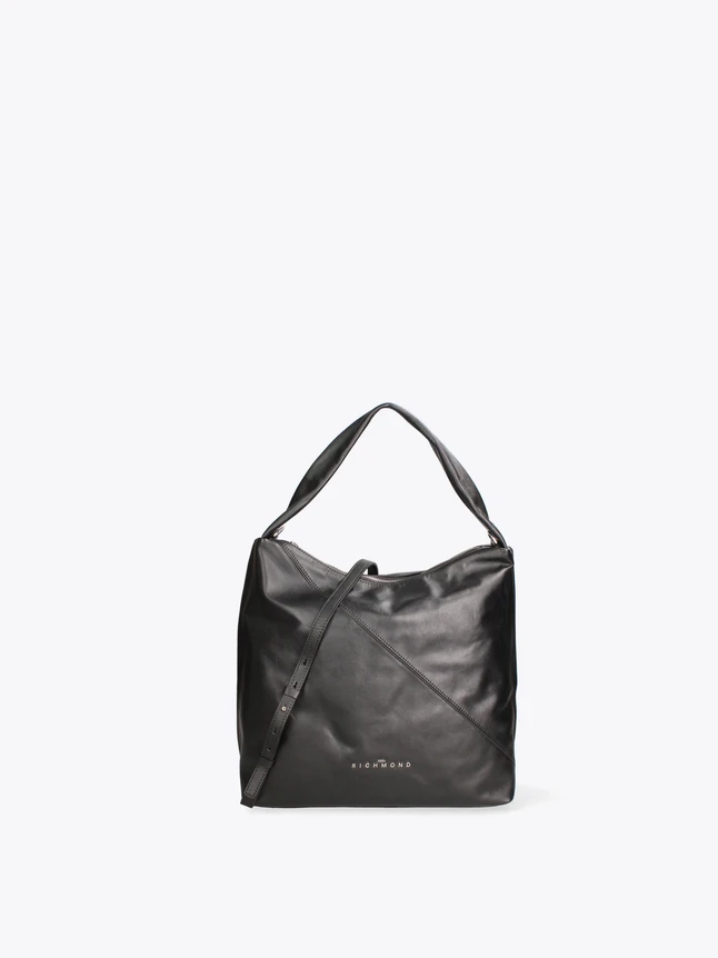 Minimalist Leather Tote Bag with Crossbody Strap for Everyday Use