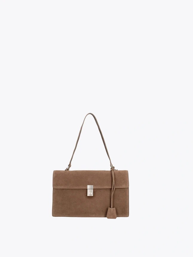 Women's Soft Shoulder Bag In Genuine Leather For Daily Use - Refined Design