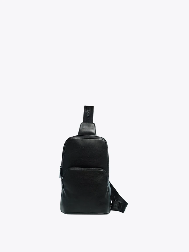 Minimalist Leather Shoulder Bag Laptop Everyday Use