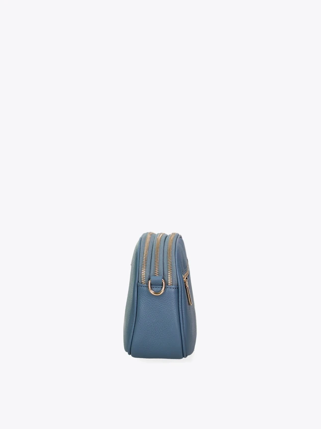 Pebbled Leather Chic Crossbody Bag with Tassel for Everyday Versatility