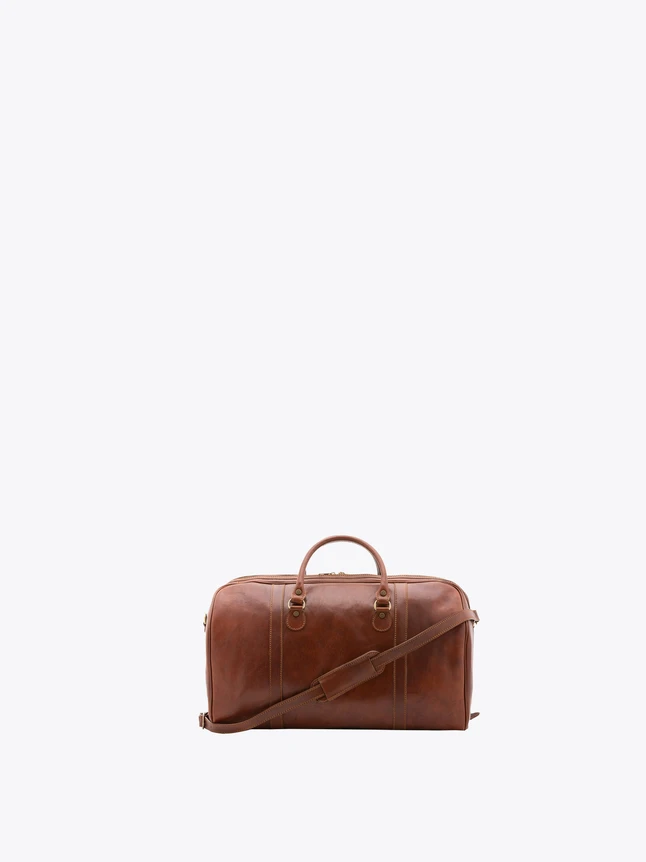 Leather Duffel Bag for Weekend Travel